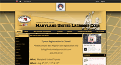 Desktop Screenshot of mdunitedlaxclub.com